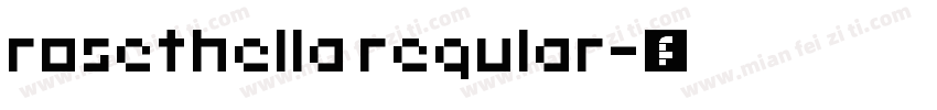 rosethella regular字体转换